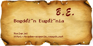 Bogdán Eugénia névjegykártya