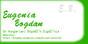 eugenia bogdan business card